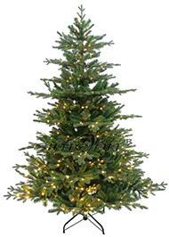 7 FT Realistic PE Christmas Tree with Cooper Wire Light