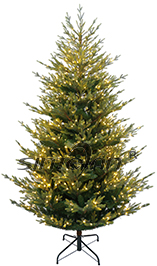 6FT green PE mixture tips artificial Christmas tree with Cooper wire LED light