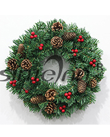 40cm Decorated Christmas Wreath,Christmas Decoration