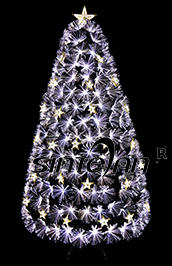 180cm Black Fiber Optic Christmas Tree with decotations
